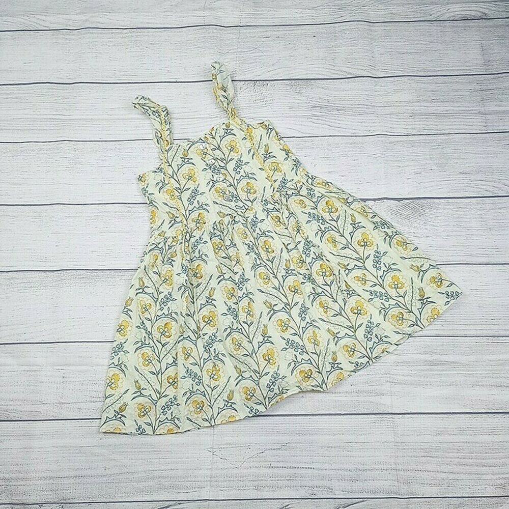 4 Lali Kids Yellow Floral Swiss Dot Dress